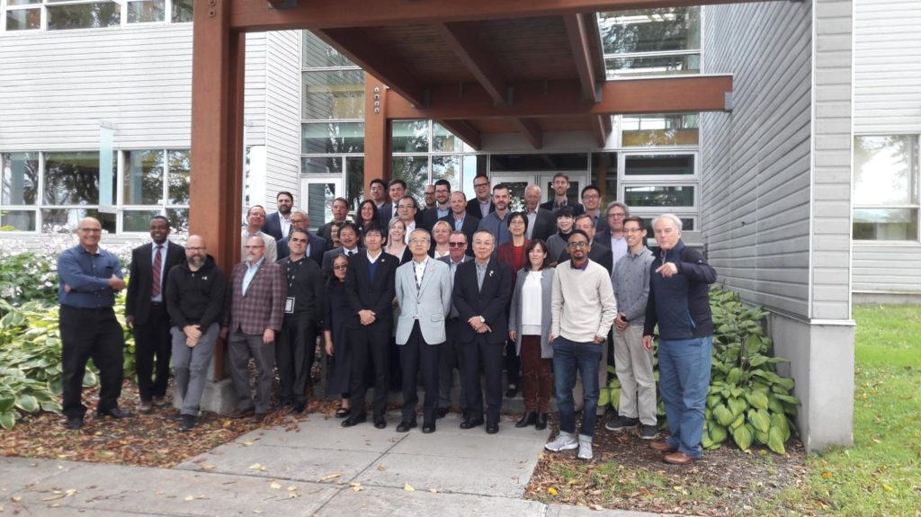 Les membres de l'Alliance WoodRise le 3 octobre 2019 à l'Université Laval de Québec (CA).